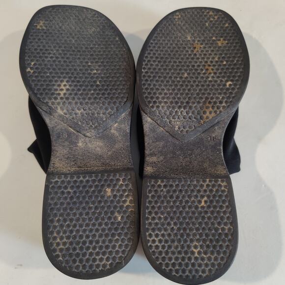 Steve Madden Sz 38 (7.5) Black Slinky 30 Slide Sandals 90s Y2K Chunky Platform - Picture 7 of 8